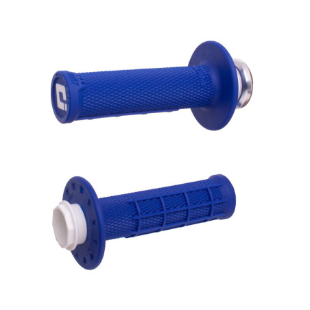 Revêtements ODI Micro-X Lock-On semi-gaufré grips bleu/noir