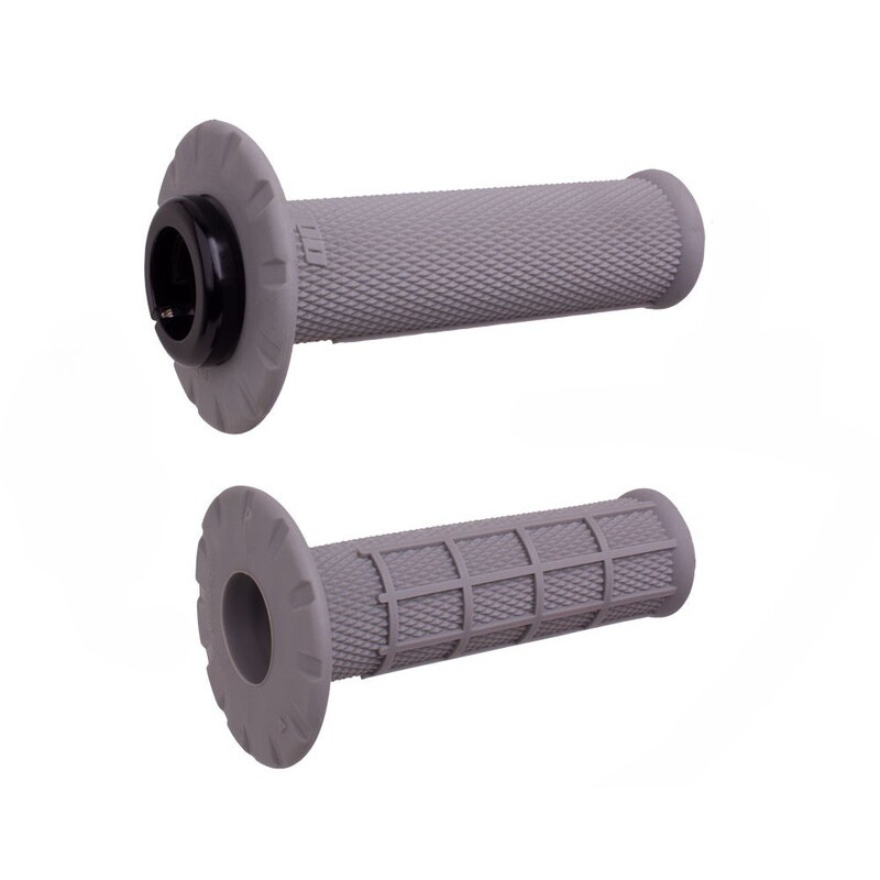 Revêtements universels ODI Lock-On semi-gaufré grips gris/argent