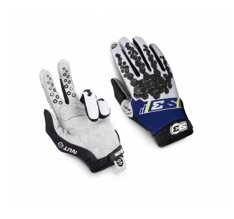 Gants S3 Nuts - jaune/bleu taille L