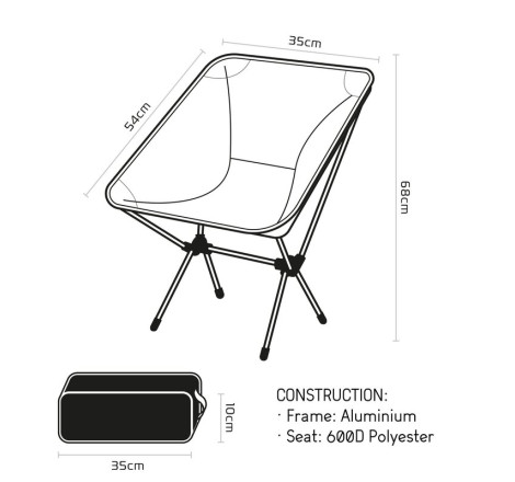 Chaise de camping OXFORD