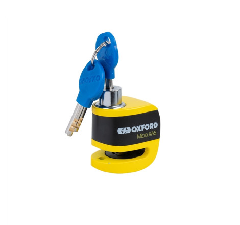 Bloque-disque OXFORD XA5 Alarm - jaune & noir
