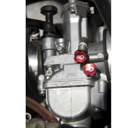Vis de réglage carburateur S3 Enduro ralenti + air + ressorts rouge