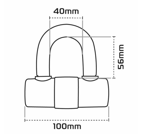Bloque-disque OXFORD HD MAX - Ø14mm noir