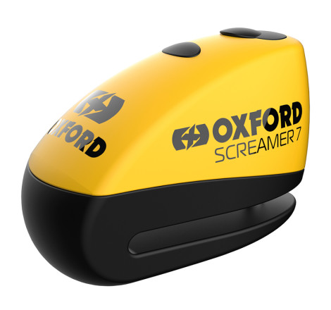 Bloque-disque OXFORD Screamer 7 - Ø7mm jaune/noir