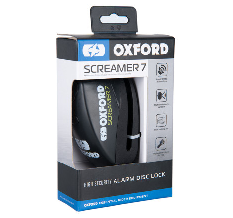Bloque-disque OXFORD Screamer 7 - Ø7mm noir