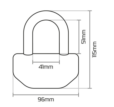 Bloque-disque OXFORD Big Boss - Ø16mm jaune