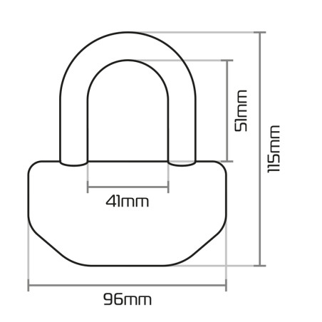 Bloque-disque OXFORD Big Boss - Ø16mm jaune