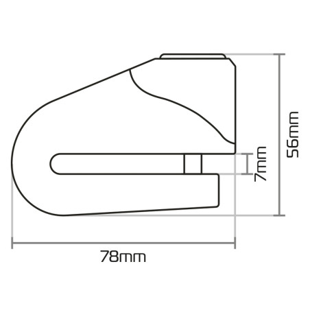 Bloque-disque OXFORD Quartz XD10 - Ø10mm jaune/noir