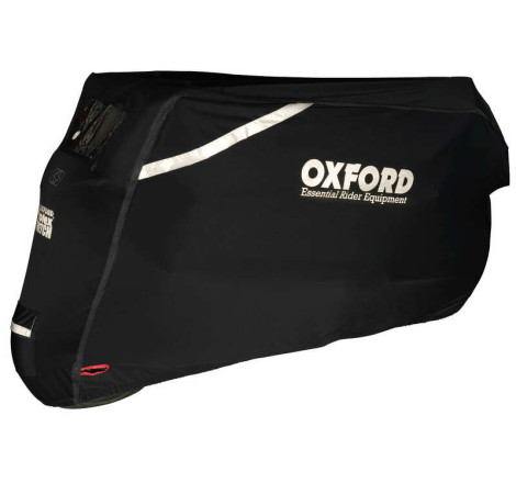 Housse de protection extérieur OXFORD Protex Stretch noir - moto / scooter - M