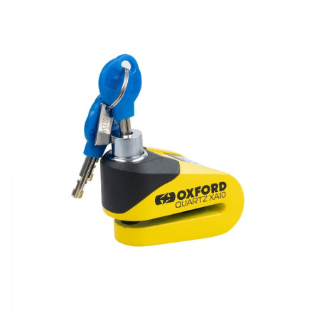 Bloque-disque alarme OXFORD XA10 - Ø10mm jaune/noir