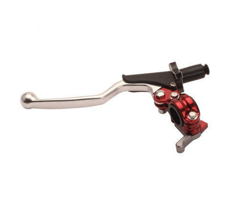 Ensemble levier d'embrayage RFX Race universel réglage EZ à 4 bleu pour moto cross et enduro