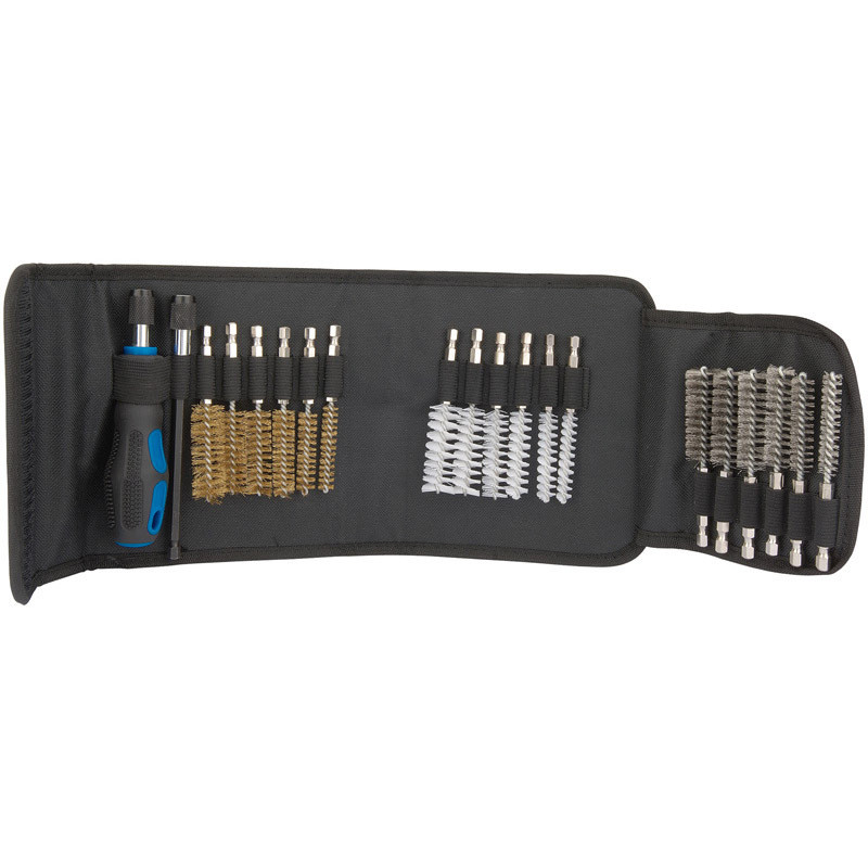 Kit de nettoyage Draper Tools 20 brosses - entretien mécanique et nettoyage précis multi-usage