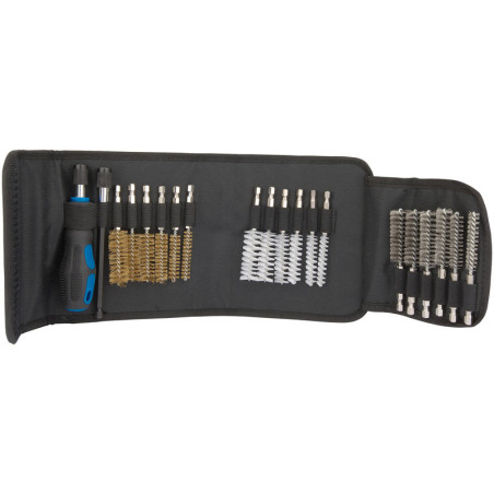 Kit de nettoyage Draper Tools 20 brosses - entretien mécanique et nettoyage précis multi-usage