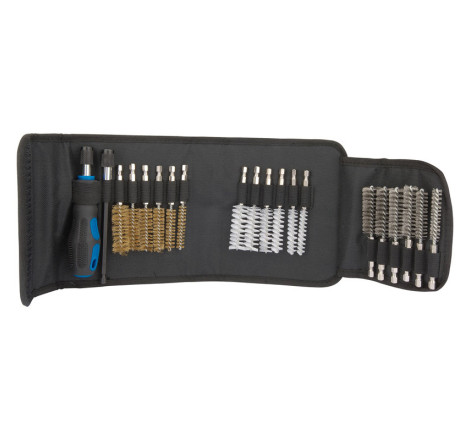 Kit de nettoyage Draper Tools 20 brosses - entretien mécanique et nettoyage précis multi-usage