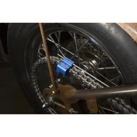 Outil d’Alignement de Chaîne MOTION PRO | Réglage Précis de Transmission Moto