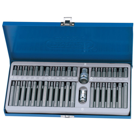 Coffret Métallique DRAPER 40 Douilles TX-STAR®, Spline (XZN) et CHC | Kit Professionnel
