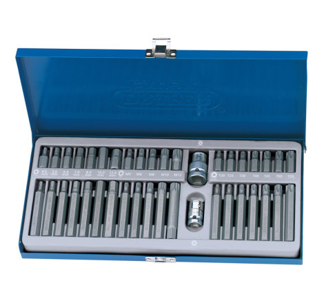 Coffret Métallique DRAPER 40 Douilles TX-STAR®, Spline (XZN) et CHC | Kit Professionnel