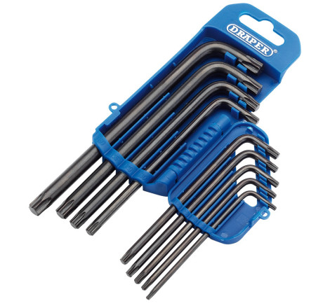 Jeu de 9 Clés Mâles DRAPER Torx® Longues | Clés de Précision pour Atelier