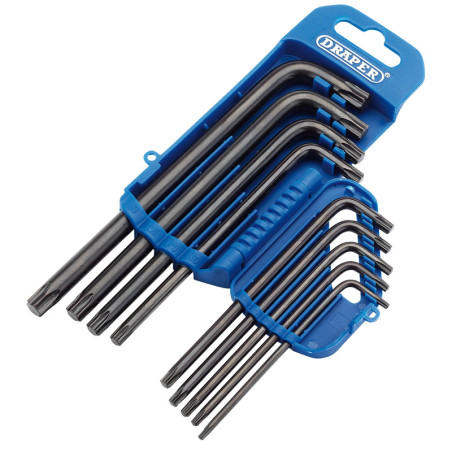 Jeu de 9 Clés Mâles DRAPER Torx® Longues | Clés de Précision pour Atelier