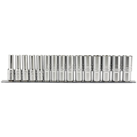 Jeu de 15 Douilles DRAPER 1/2" de 10 à 24 mm | Coffret Mécanique Professionnel