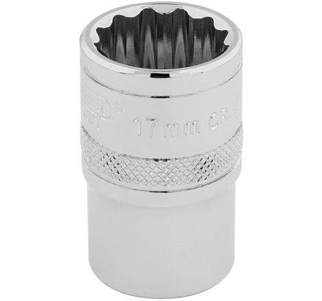 Douille DRAPER 1/2" 12 Pans Hi-Torq® 17 mm | Douille Haute Performance pour Mécanique