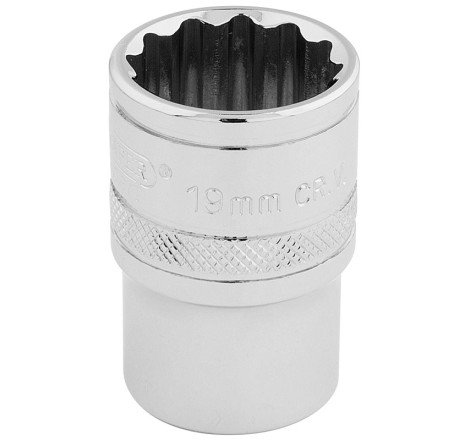 Douille DRAPER 1/2" 12 Pans Hi-Torq® 19 mm | Douille Haute Performance Mécanique