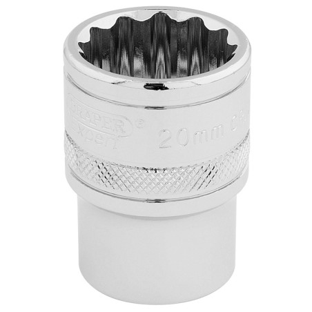 Douille DRAPER 1/2" 12 Pans Hi-Torq® 20 mm | Douille Haute Performance Mécanique