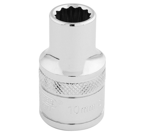 Douille DRAPER 1/2" 12 Pans Hi-Torq® 10 mm | Douille Haute Précision Mécanique