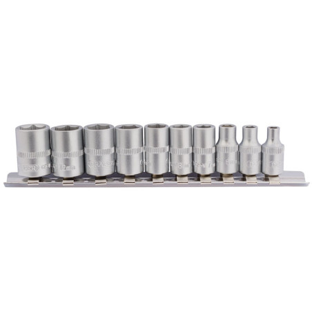 Jeu de 10 Douilles DRAPER 1/4" 4 à 13 mm | Kit Compact Mécanique et Atelier