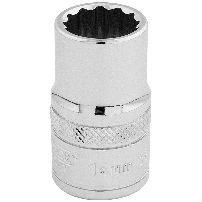 Douille DRAPER 1/2" 12 Pans Hi-Torq® 14 mm | Douille Haute Performance Mécanique