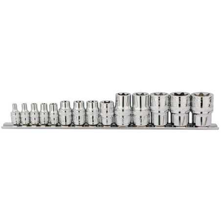 Jeu de 14 Douilles DRAPER Torx® 1/4", 3/8" & 1/2" | Kit Complet Atelier