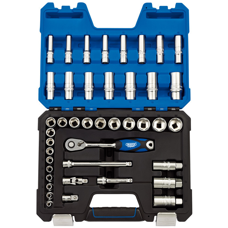Coffret Douilles & Cliquet DRAPER 3/8" Métrique 42 Pièces | Kit Mécanique Complet
