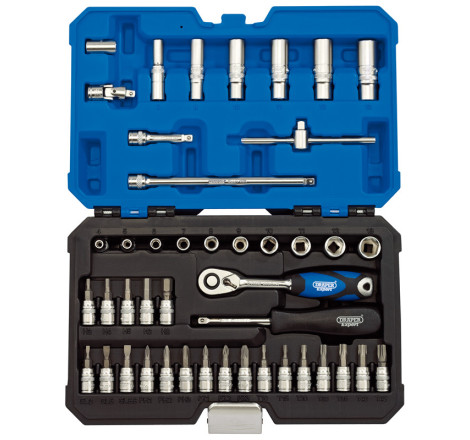Coffret Douilles & Cliquet DRAPER 1/4" Métrique 44 Pièces | Kit Complet Atelier