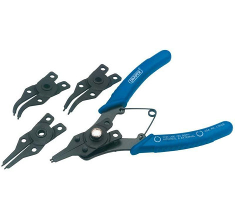 Pince à Circlips® DRAPER à Embouts Interchangeables | Outil Polyvalent