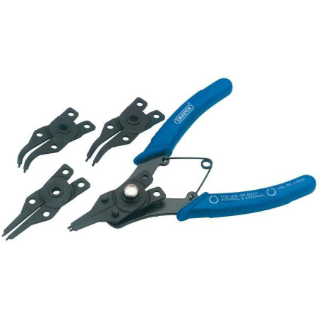 Pince à Circlips® DRAPER à Embouts Interchangeables | Outil Polyvalent