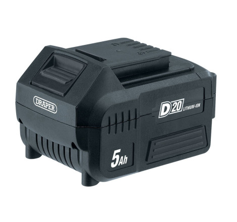 Batterie DRAPER D20 20V 5,0 Ah Lithium-Ion | Très Haute Autonomie