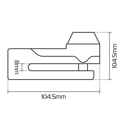Bloque-disque OXFORD Titan ø10mm - jaune