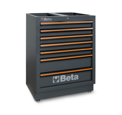 Module fixe Beta 7 tiroirs gris atelier outillage