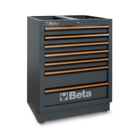Module fixe Beta 7 tiroirs gris atelier outillage