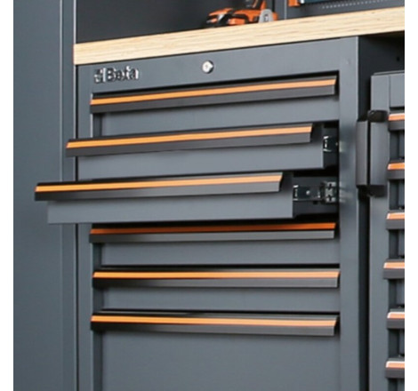 Module fixe Beta 7 tiroirs gris atelier outillage