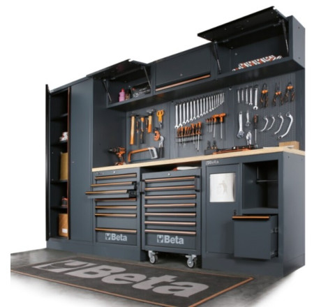 Module fixe Beta 7 tiroirs gris atelier outillage