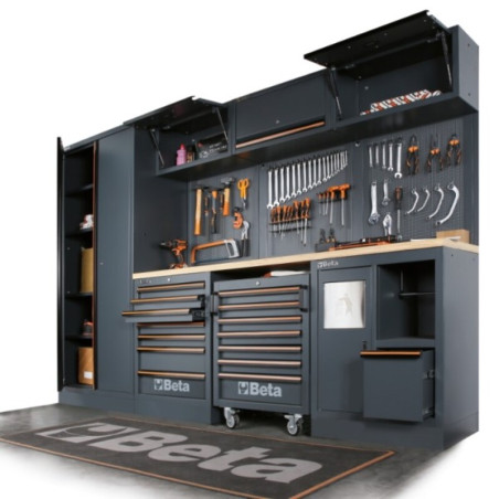 Module fixe Beta 7 tiroirs gris atelier outillage