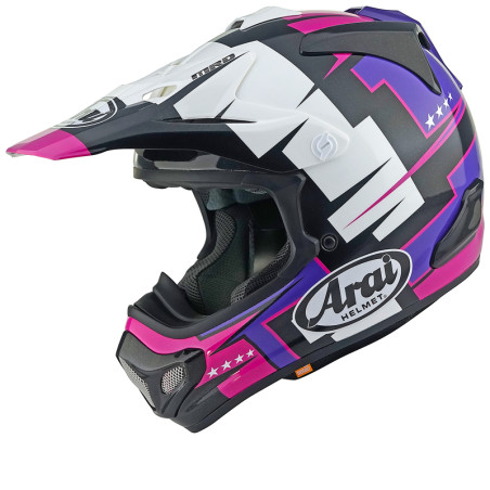 Casque ARAI MX-V EVO Battle Taille M - Violet