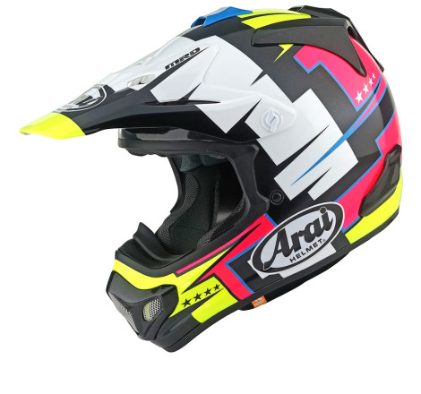 Casque ARAI MX-V EVO Battle Taille S - Jaune