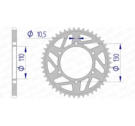 Couronne AFAM alu standard - 520
