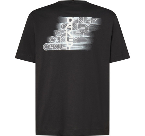 T-Shirt OAKLEY Stacked Flow - Pitch Black