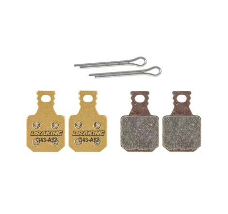 Plaquettes de frein vélo BRAKING Carbo-Metallic
