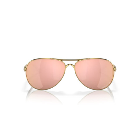 Lunettes de soleil OAKLEY Feedback Polished Gold - verres Prizm rose gold polarized