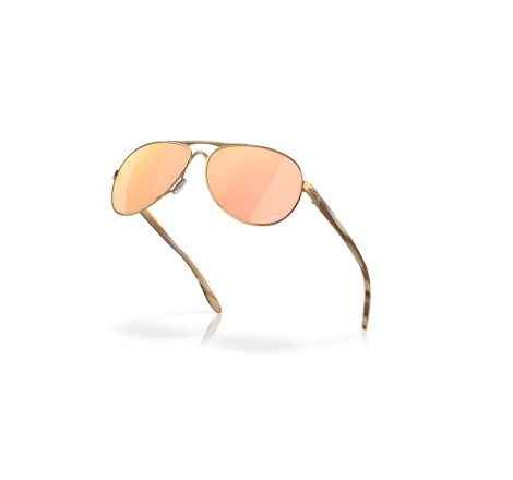 Lunettes de soleil OAKLEY Feedback Polished Gold - verres Prizm rose gold polarized