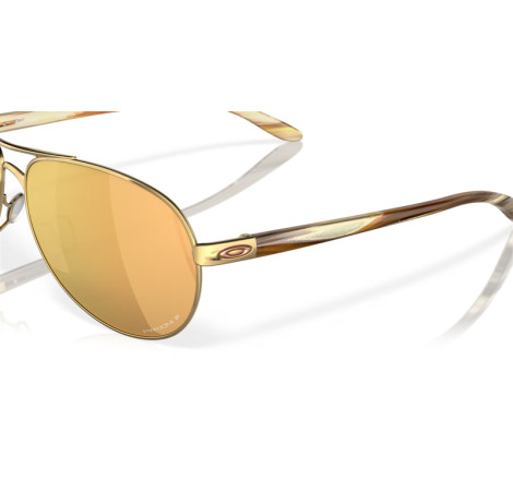 Lunettes de soleil OAKLEY Feedback Polished Gold - verres Prizm rose gold polarized